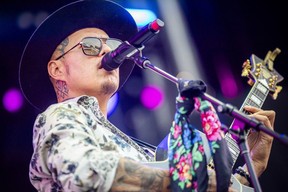 Aspects, a guitarist known for blending blues, soul, hip-hop and jazz, performs during Ottawa Bluesfest at LeBreton Flats on Saturday, July 11, 2026.