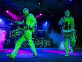 Here Come the Mummies perform on the LeBreton Stage during Ottawa Bluesfest at LeBreton Flats, Saturday, July 18, 2026.