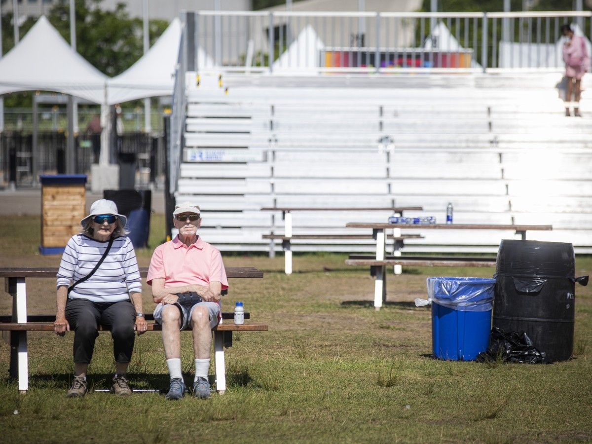 A section of bleacher seating was added to the main bowl at Ottawa Bluesfest. A section of bleacher seating was added to the main bowl at Ottawa Bluesfest.