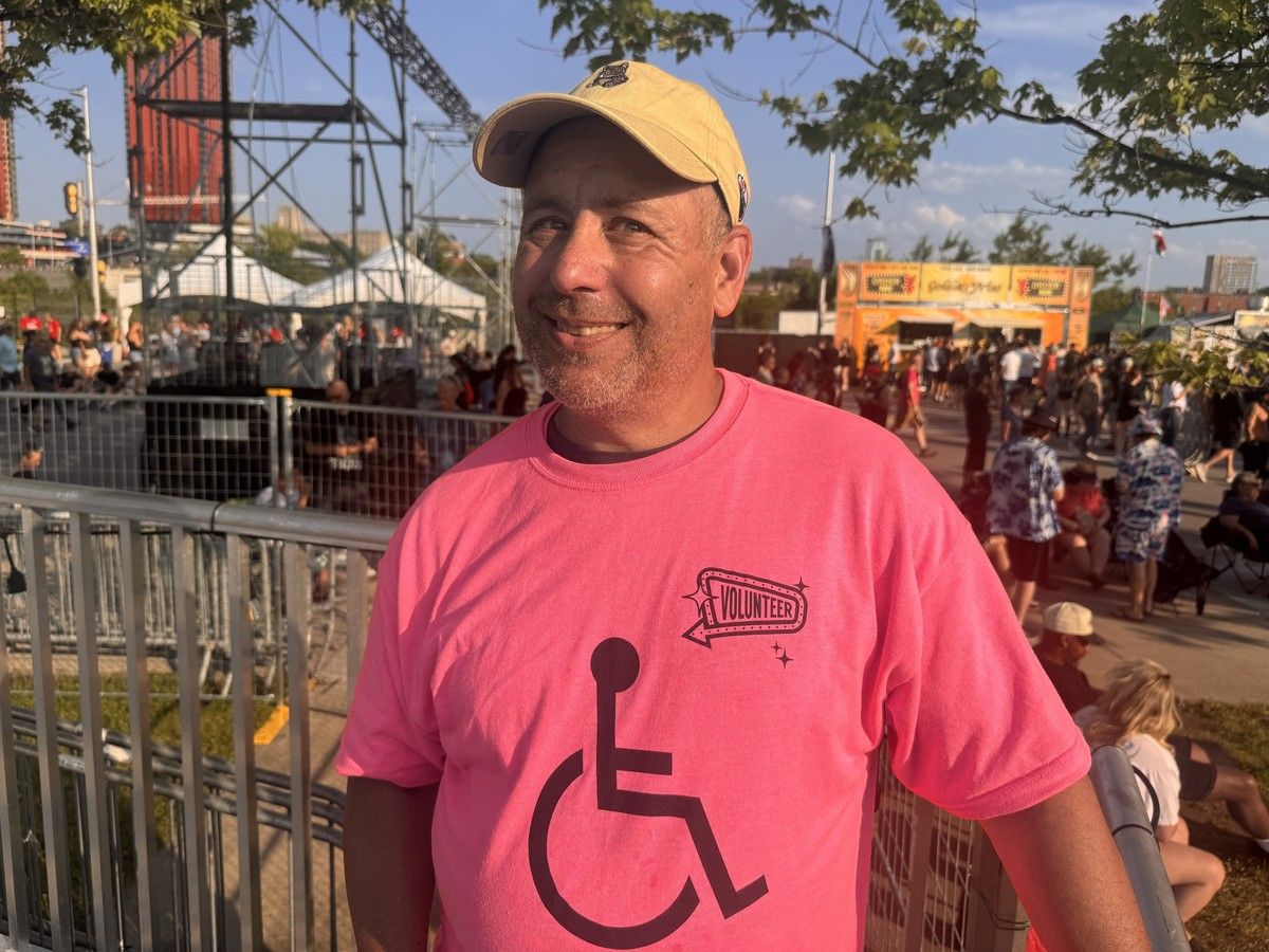  Dean Calof&rsquo;s role is to help out those at Bluesfest in the accessibility section, right next to the RBC Stage.