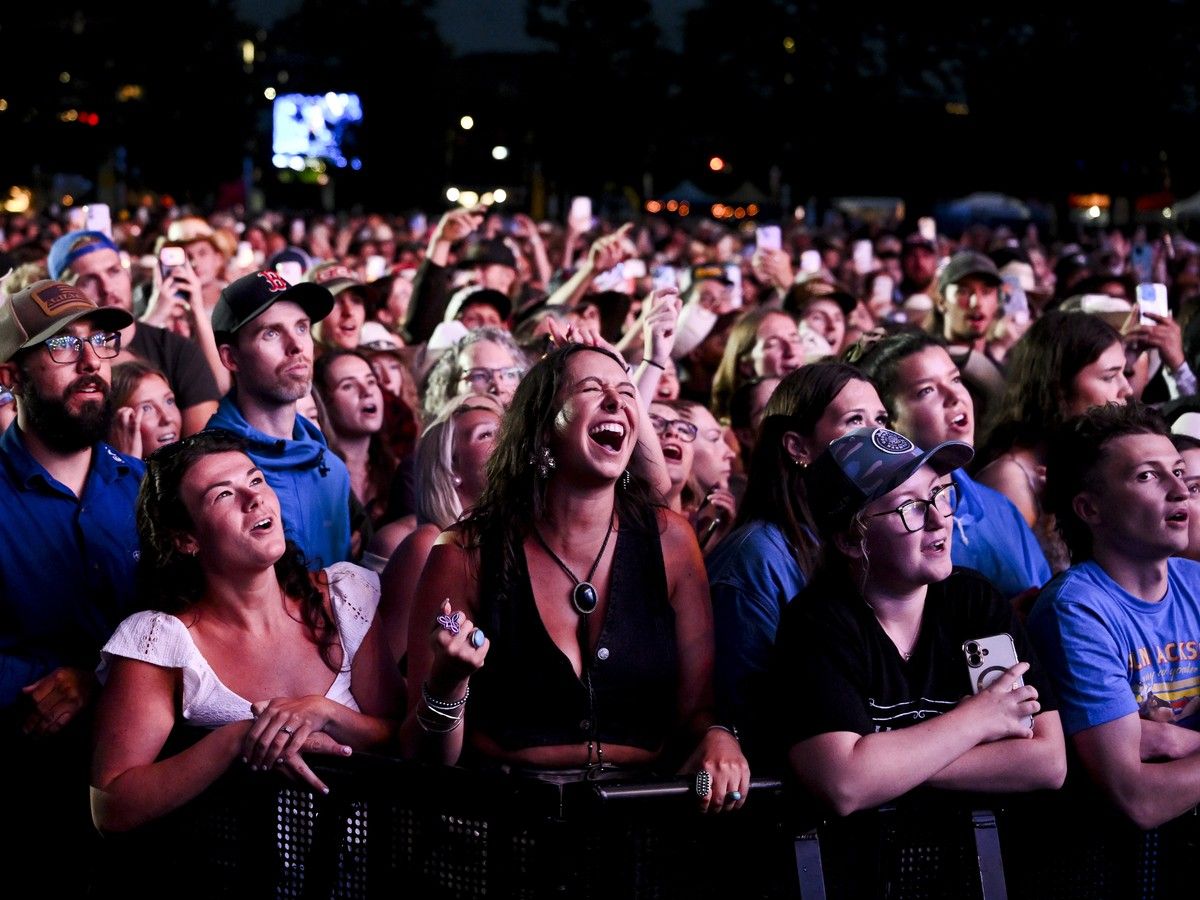 Fans take in artist Cody Johnson, not pictured, as he performs at the Ottawa Bluesfest at LeBreton Flats on Thursday, July 9, 2026. Fans take in artist Cody Johnson, not pictured, as he performs at the Ottawa Bluesfest at LeBreton Flats on Thursday, July 9, 2026.