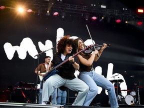 Band members for Myles Smith perform during Bluesfest at LeBreton Flats on Wednesday, July 15, 2026.