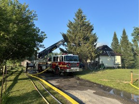 Ottawa firefighters battled a fire in Kinburn on Monday, July 6, 2026.