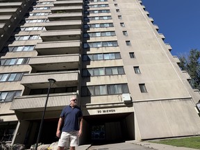 Gregory Brown, who moved his 86-year-old mother to a nearby hotel, says the city needs to issue a mandatory evacuation for residents of 30 McEwen.