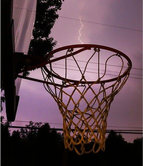 Lightning over Ottawa during Tuesday night's storm.