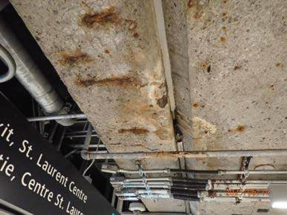 LRT tracks could shut down for weeks to fix crumbling concrete at St. Laurent Station