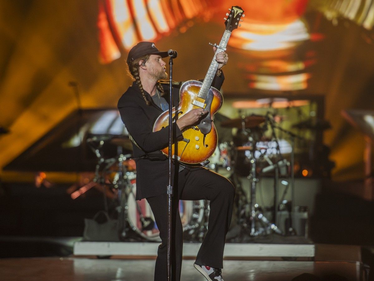 Lumineers singer-guitarist Wesley Schulz was in fine form at Bluesfest on Sunday, July 12. Lumineers singer-guitarist Wesley Schulz was in fine form at Bluesfest on Sunday, July 12.