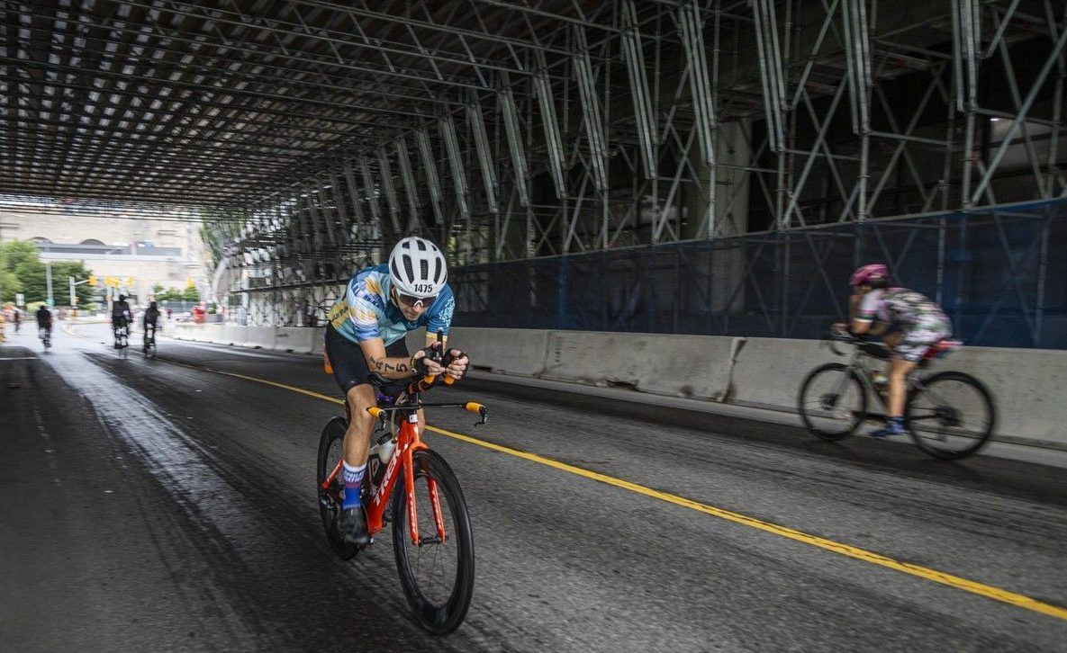 From a sea of carbon fibre bikes and high-tech race shoes to determined athletes chasing the finish line, competitors took on the 226-kilometre (140.6-mile) IRONMAN Canada-Ottawa course through Ottawa on Sunday, Aug. 2, 2026. From a sea of carbon fibre bikes and high-tech race shoes to determined athletes chasing the finish line, competitors took on the 226-kilometre (140.6-mile) IRONMAN Canada-Ottawa course through Ottawa on Sunday, Aug. 2, 2026.