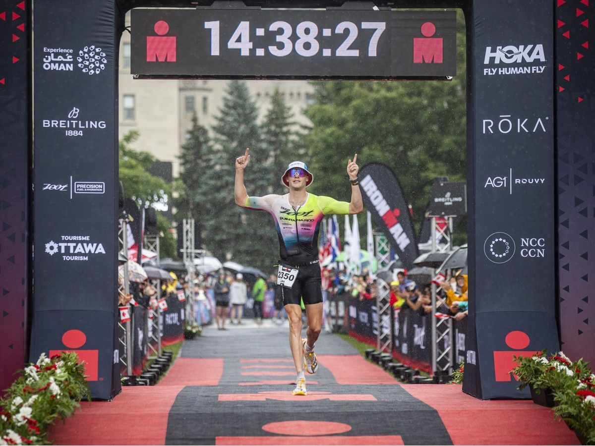 Luke Evans was the second-place male finisher in the race Sunday. Luke Evans was the second-place male finisher in the race Sunday.