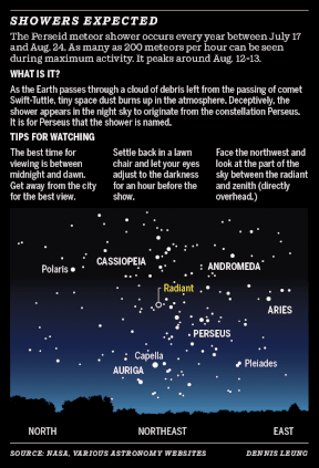 Perseid meteor shower