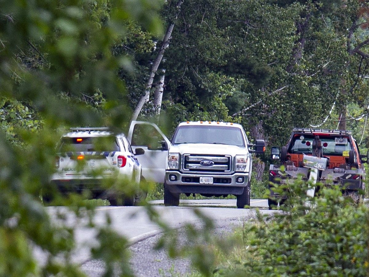  The scene of a homicide on Farmers Way in rural south Ottawa.