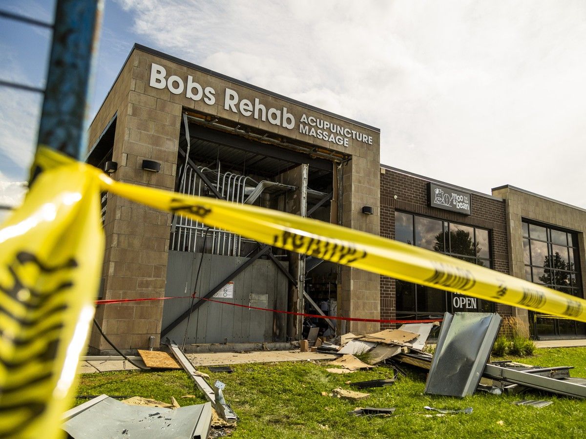 Bob’s Rehab at 767 Silver Seven Rd. in Kanata is seen Sunday, Aug. 23, following an electrical room explosion Saturday evening that damaged the business and neighbouring units. Bob’s Rehab at 767 Silver Seven Rd. in Kanata is seen Sunday, Aug. 23, following an electrical room explosion Saturday evening that damaged the business and neighbouring units.