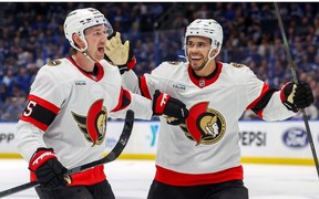 Jake Sanderson and Artem Zub combine to give the Ottawa Senators one of the leagues top defence pairings.
