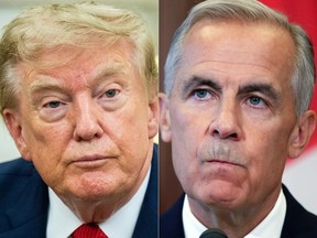 Donald Trump and Mark Carney.