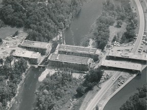 Aerial photo before the collapse