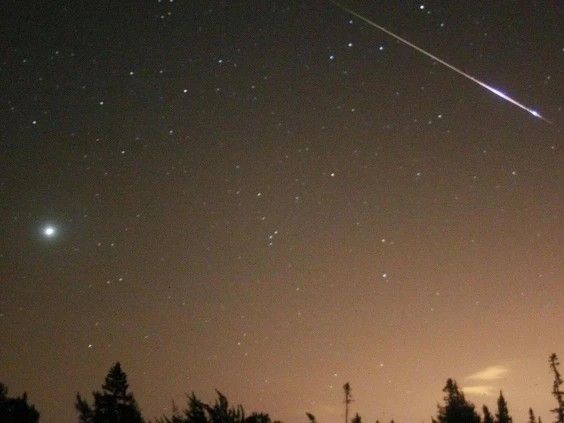 This photo was taken during the Perseid meteor shower on Aug. 13, 2010. This photo was taken during the Perseid meteor shower on Aug. 13, 2010.