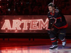 Ottawa Senators' Artem Zub during the team's home opener last year.
