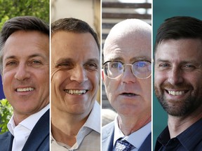 Neil Saravanamuttoo, Marc Sutcliffe (incumbent), Jeff Leiper and Alex Lawson