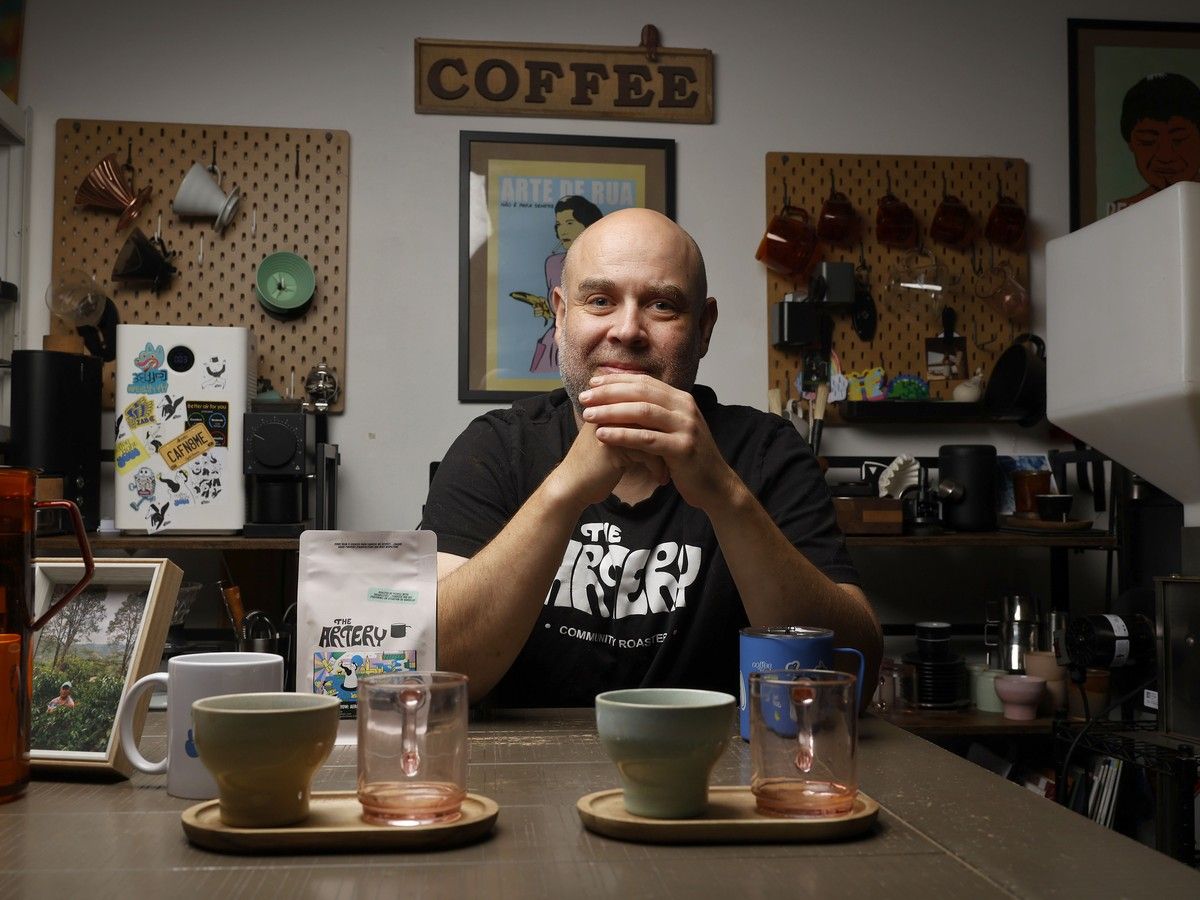 Will Wells, owner and head roaster at Artery Community Roasters. Will Wells, owner and head roaster at Artery Community Roasters.