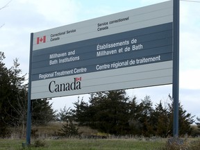 sign at the millhaven institution