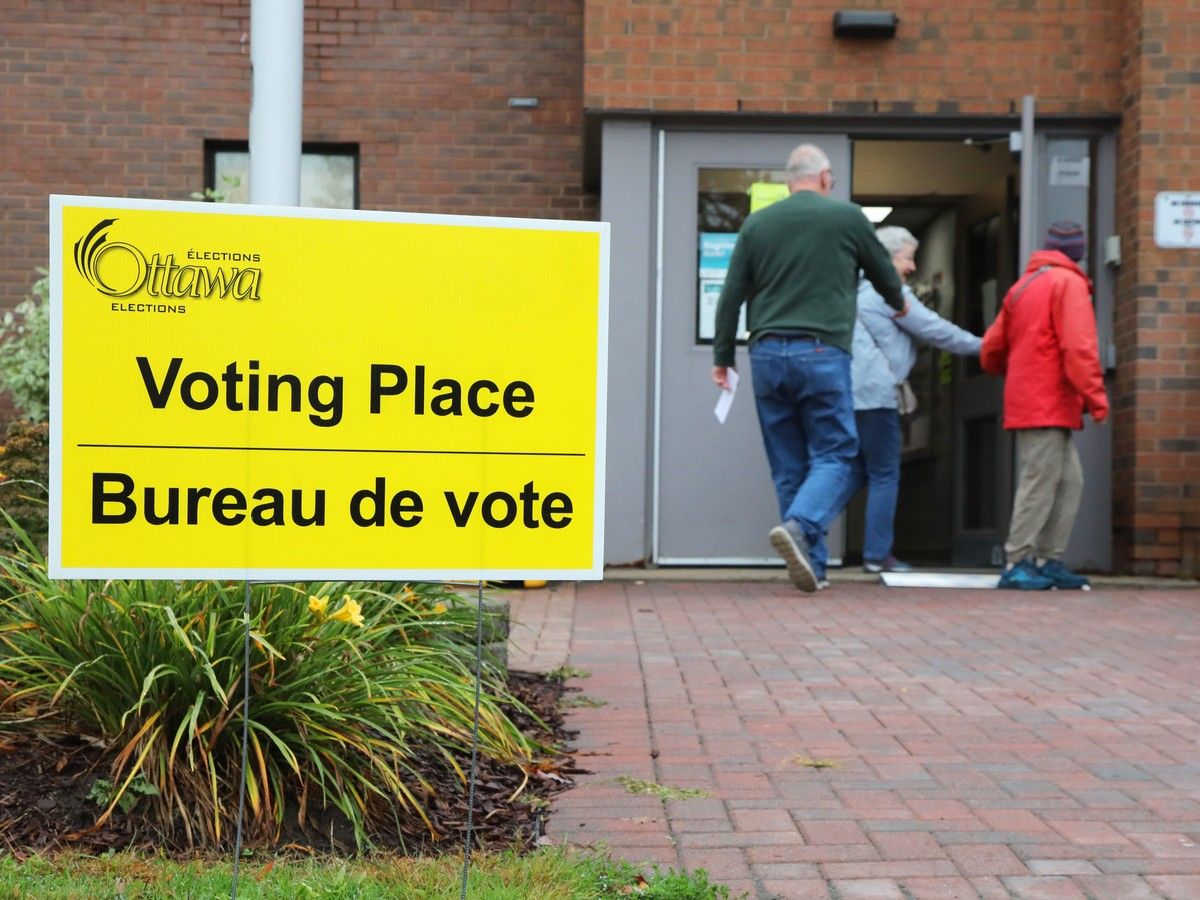 Advance polling station as seen in October 2026.