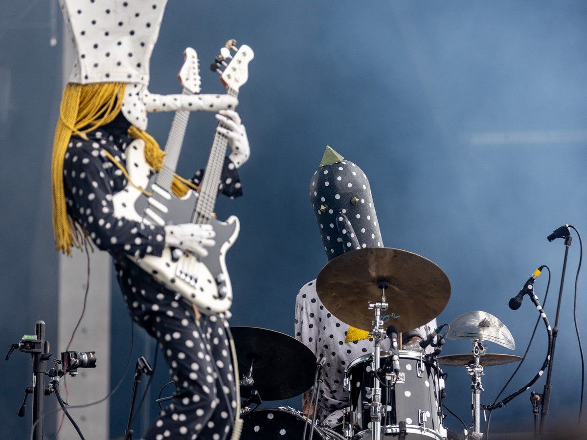 An Aug. 1 file photo of Angine de Poitrine performing at Osheaga Music and Arts Festival in Montreal. An Aug. 1 file photo of Angine de Poitrine performing at Osheaga Music and Arts Festival in Montreal.