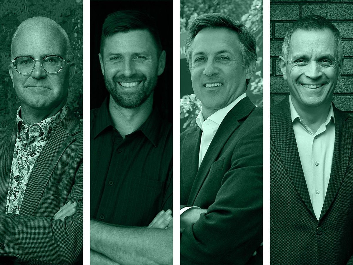 The four mayoral candidates side by side.