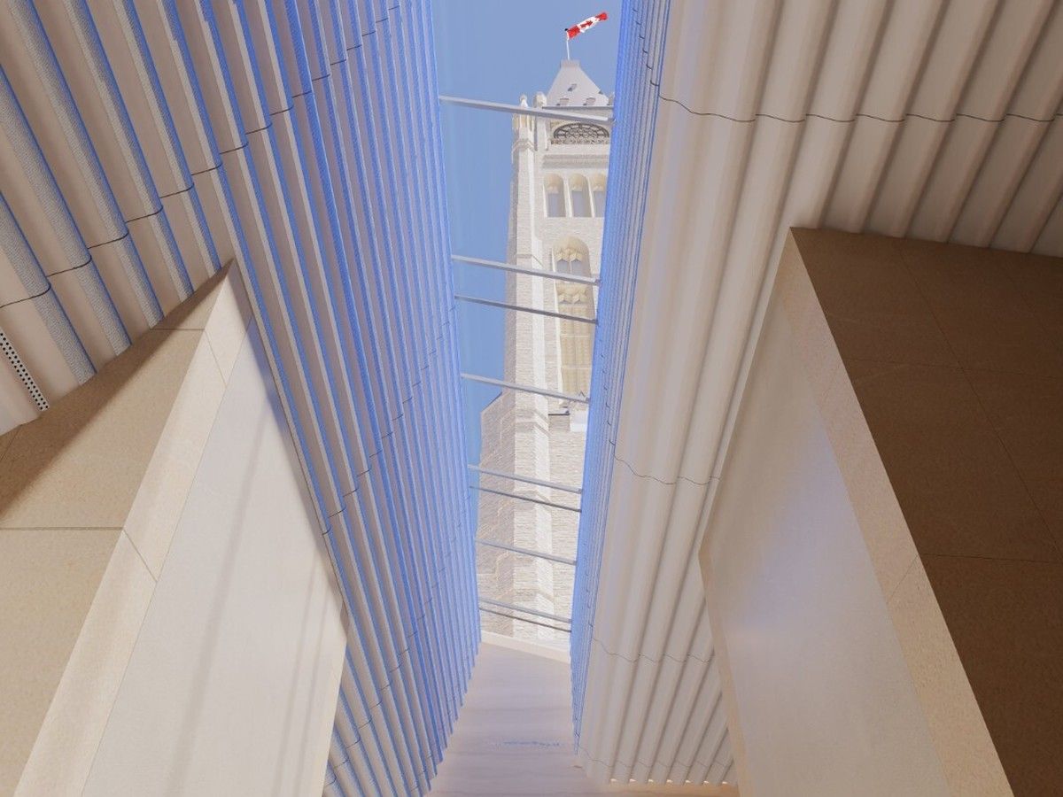 Rendering of the Peace Tower.