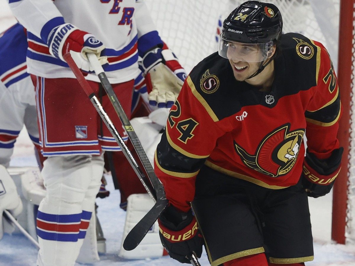 Dylan Cozens goal Ottawa Senators New York Rangers