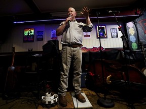 Mayoral candidate Josh Rachlis speaks during an event at the Dominion Tavern in the ByWard Market on Wednesday, Oct. 14, 2026.