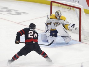 Ottawa Senator Dylan Cozens