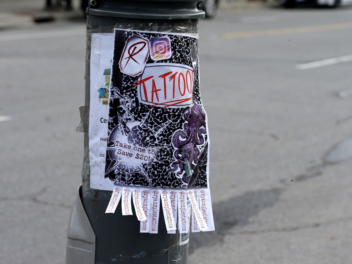 Posters on telephone poles , lamp posts and other public spots help keep communities connected. Posters on telephone poles , lamp posts and other public spots help keep communities connected.