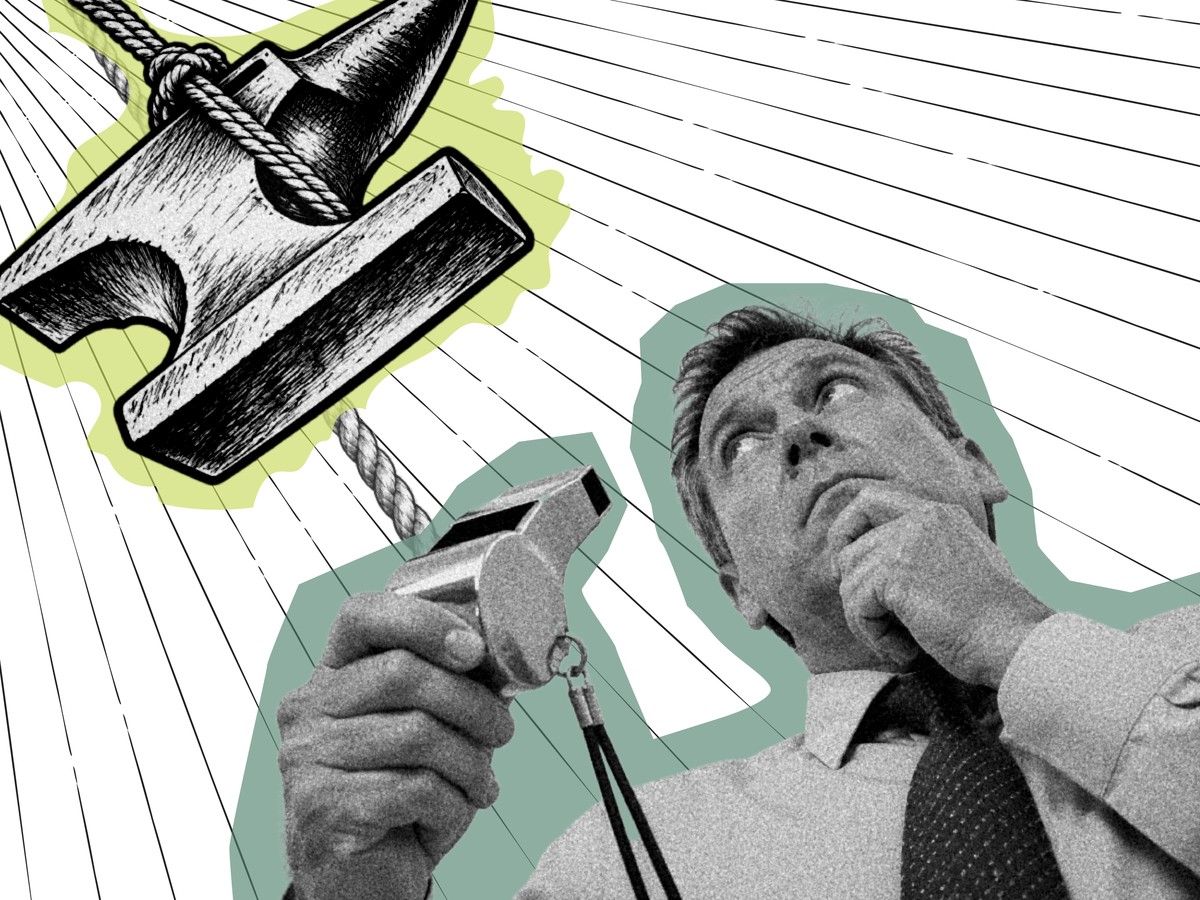A public servant asks if there are whistleblower protections for term employees. Illustration by Rob Cross