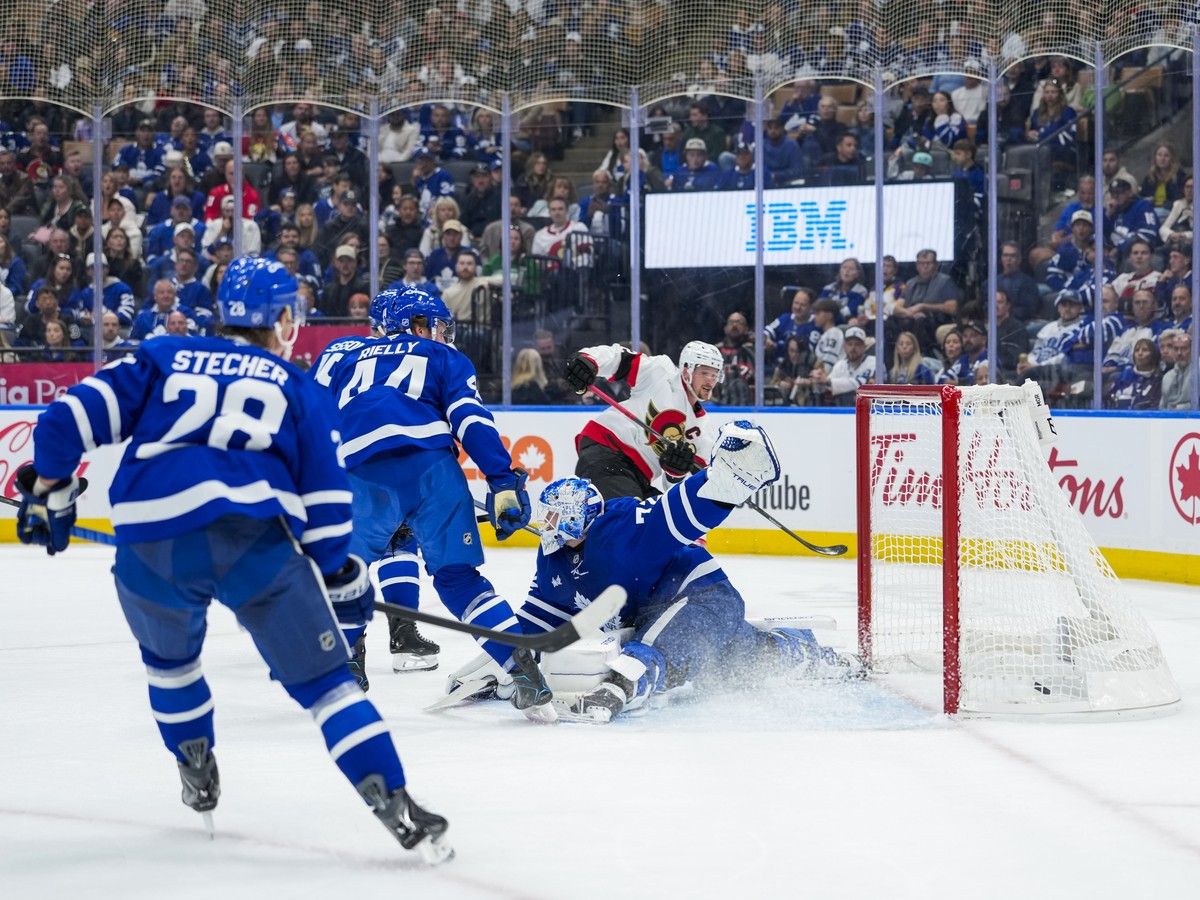Senators beat Leafs in Battle of Ontario opener, await word on Jake Sanderson