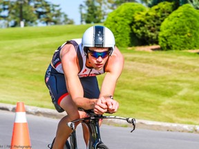 Ottawa’s Jordan Monnink was third in the men’s pro division during his first Ironman competition at Mont Tremblant, Que.
 (PMC Photography)