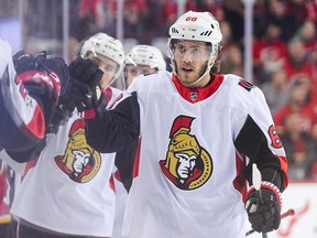 Going into Saturday's game against the Leafs, the Senators' Mike Hoffman had three goals in seven games — and a crossbar and two posts.