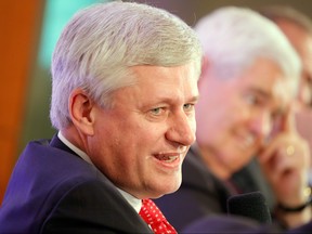 Former Canadian Prime Minister Stephen Harper speaks about Donald Trump, Justin Trudeau, and Enrique Pena Nieto regarding NAFTA Negotiations at Dentons NAFTA 2.0 Summit in Washington, D.C., on Oct. 11, 2017.