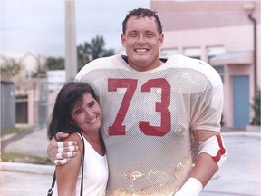 Tom McHale and future wife, Lisa Bucs Training Camp Courtesy the concussionfoundation.org. 1024 McHale