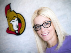 Ottawa Senators goalie Craig Anderson's wife Nicholle Anderson.