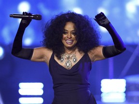 Diana Ross performs at the American Music Awards in Los Angeles on Sunday night. Ross was presented with a lifetime achievement award.  Matt Sayles/Invision/AP