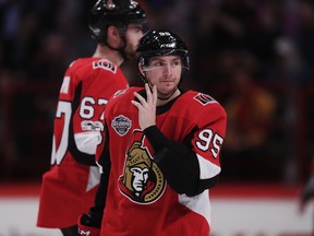 In five games with the Senators, Matt Duchene has zero points. (GETTY IMAGES)