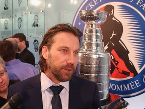 Peter Forsberg at the Hockey Hall of Fame in 2014 in Toronto.
