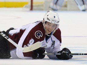 Matt Duchene keeps his eyes on the play during a game in New York against the Islanders.