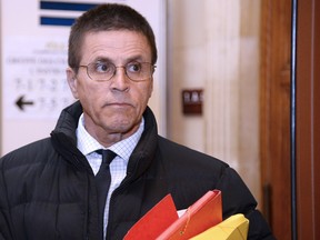 Hassan Diab as he arrives at the courthouse in Paris in 2016.