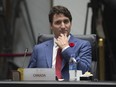 Canadian Prime Minister Justin Trudeau waits for the plenary session to begin at the APEC Summit in Danang, Vietnam, on Saturday, November 11, 2017.