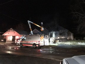 A fire destroyed a home in Carp early Wednesday.