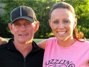 Ottawa Sports Hall of Famer, Ed Laverty battled Alzheimer's disease. Here with seen with daughter Tammy.