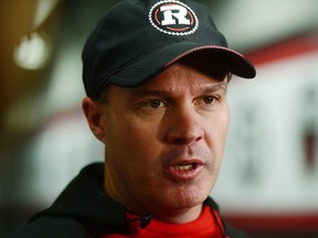 Head coach Rick Campbell's Redblacks teams have gone 8-9-1 in each of the past two CFL regular seasons. THE CANADIAN PRESS/Sean Kilpatrick