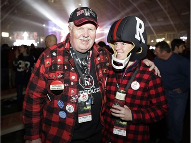 The Saturday evening festivities included Mike Milligan, left, and his daughter, Jennifer Milligan. David Kawai/Postmedia