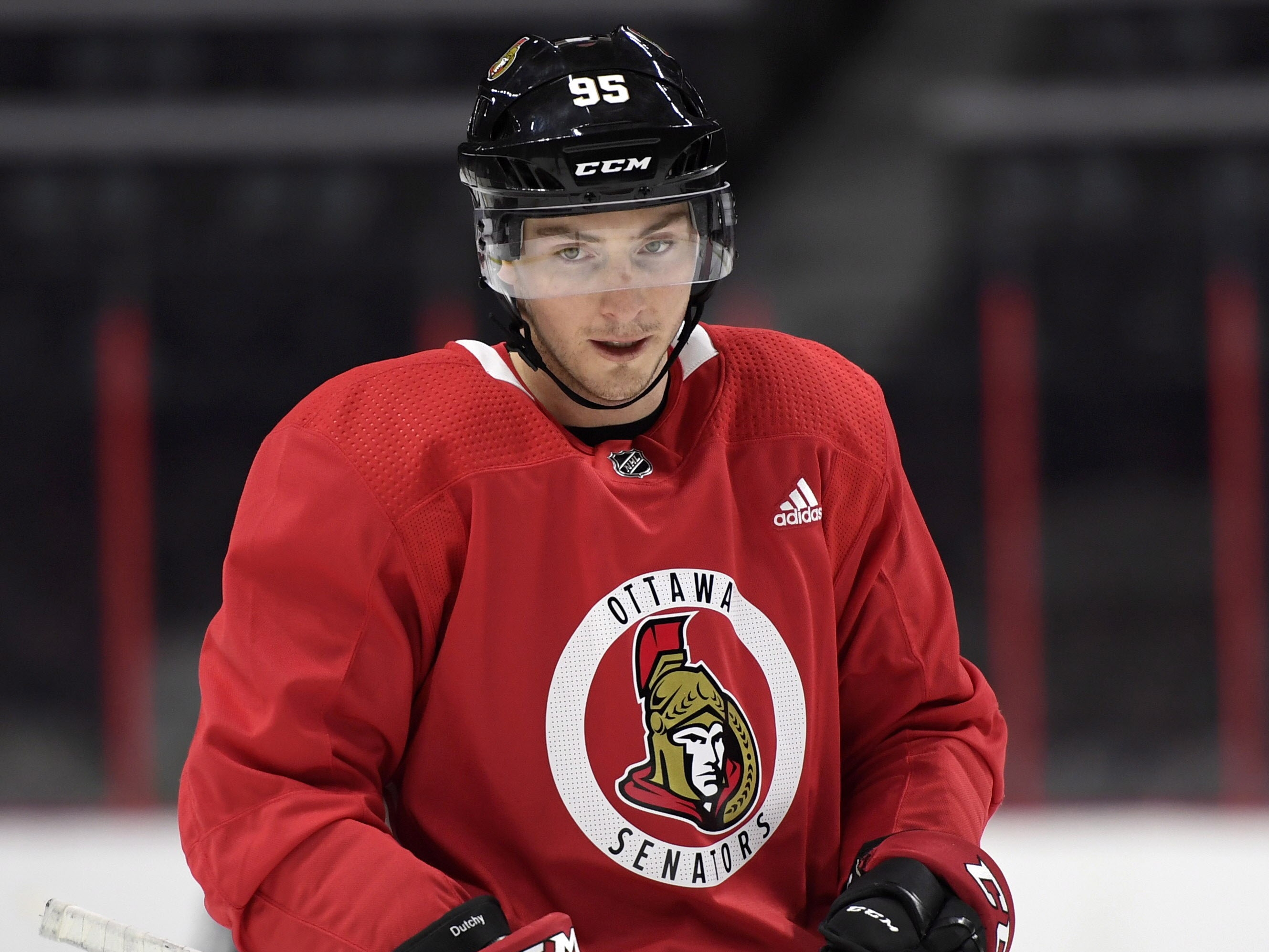 A lot of focus on Duchene as he makes his Senators' debut in Sweden ...